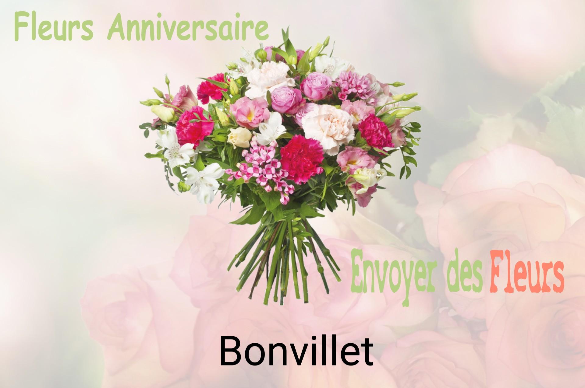 Bouquet de fleurs d’anniversaire livré à Bonvillet