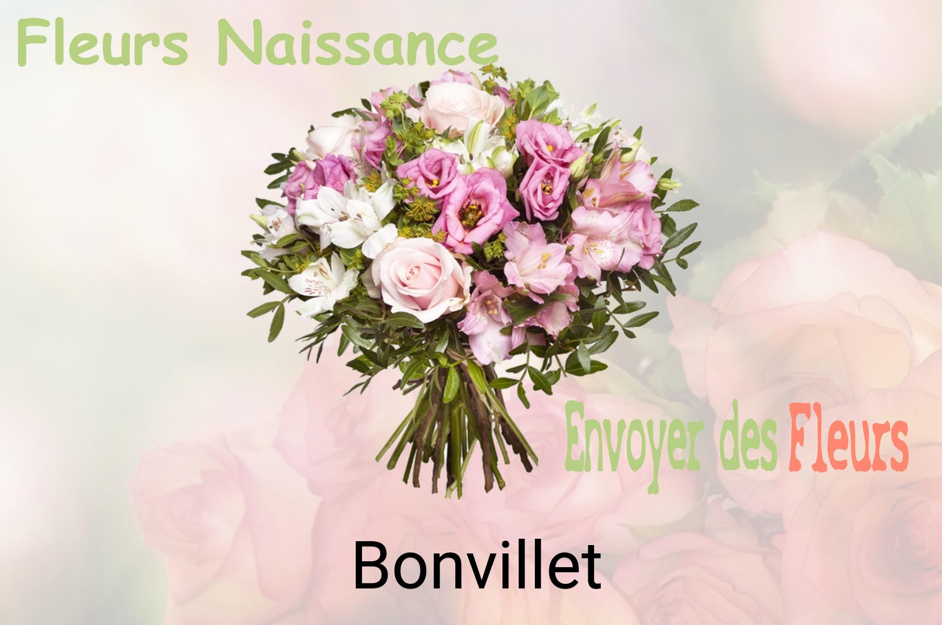 Bouquet de fleurs de naissance livré à Bonvillet